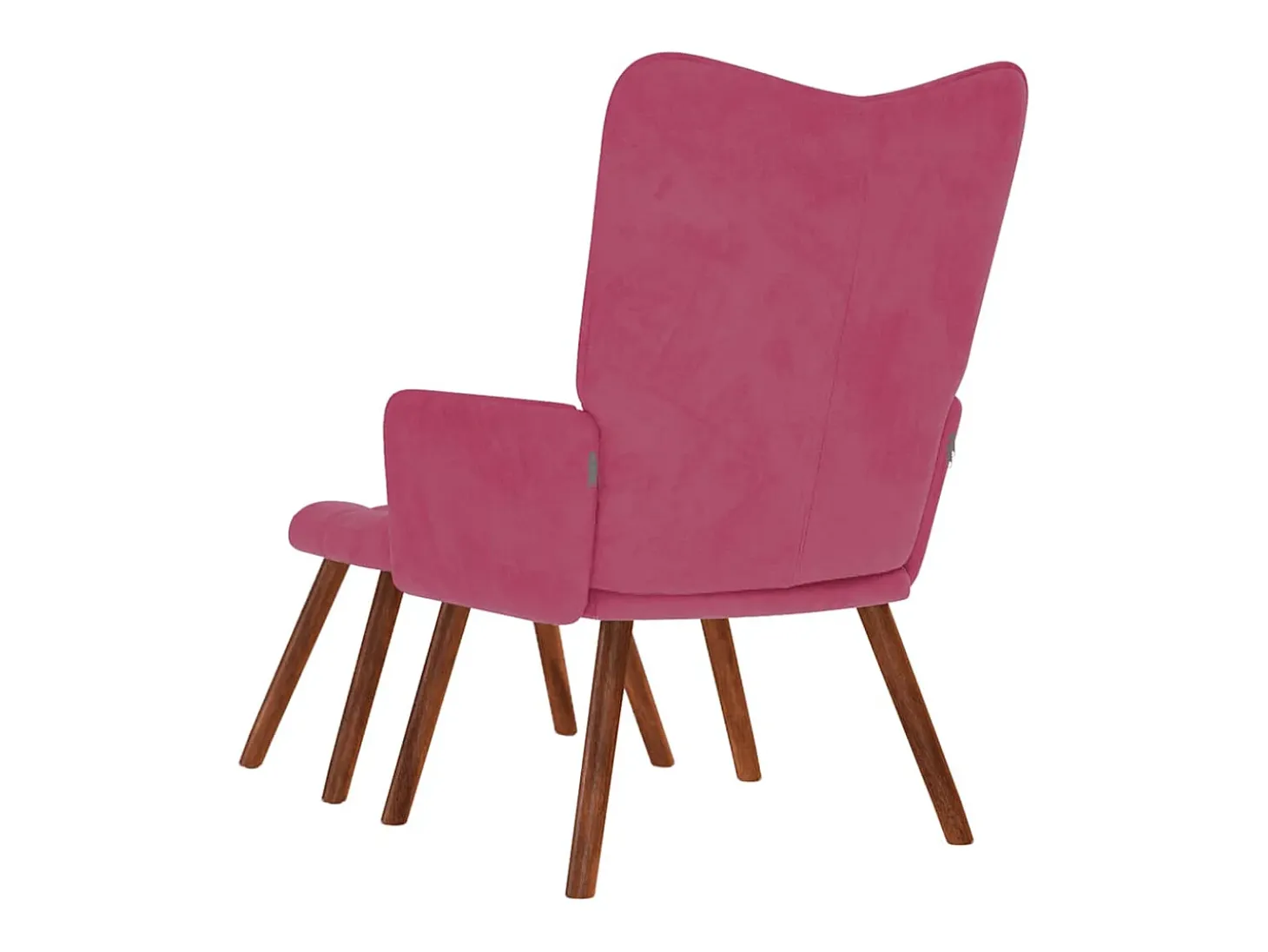 Poltrona | Cadeira Relax com banco veludo vermelho tinto SHL93386