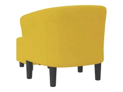 Poltrona | Cadeira Relax com apoio de pés veludo amarelo SHL59349