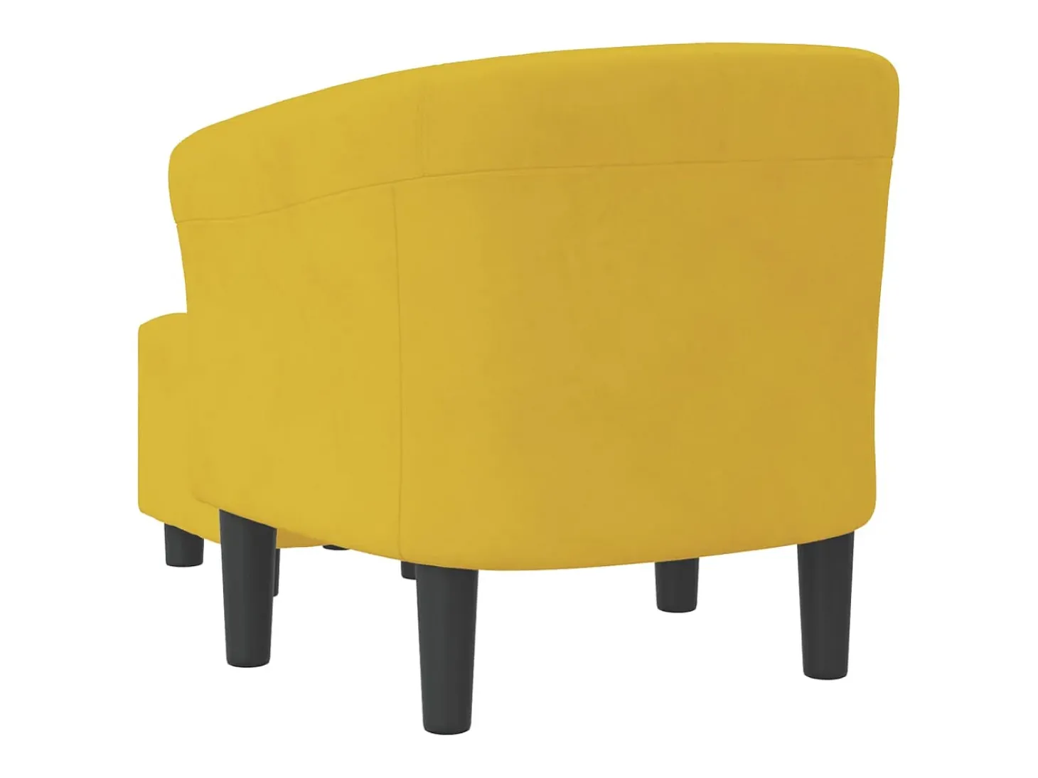 Poltrona | Cadeira Relax com apoio de pés veludo amarelo SHL59349