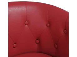 Poltrona | Cadeira Relax com apoio de pés couro artificial vermelho-tinto SHL506339