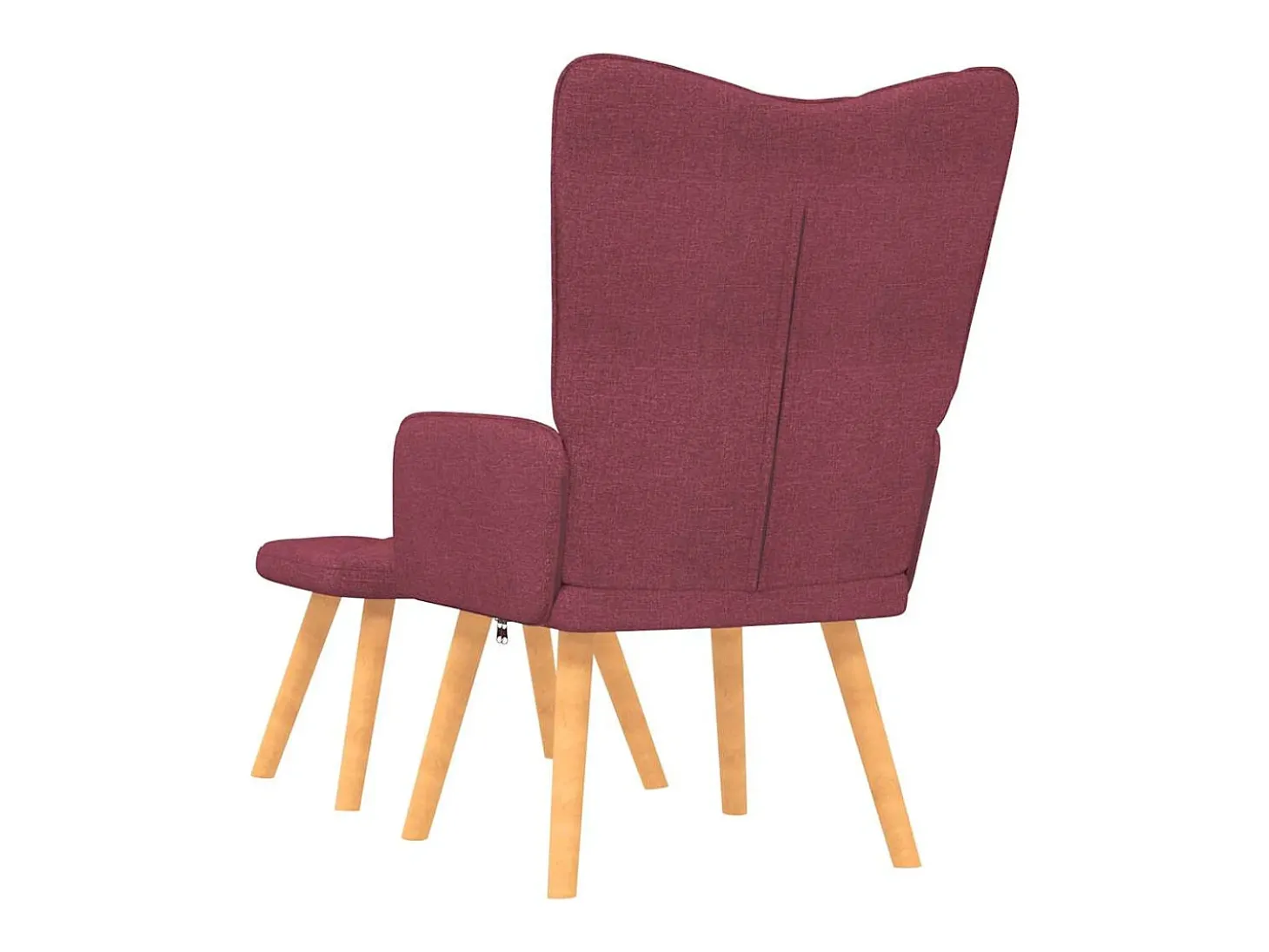 Poltrona | Cadeira Relax com banco tecido vermelho tinto SHL498099