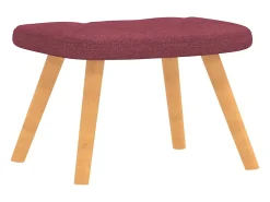 Poltrona | Cadeira Relax com banco tecido vermelho tinto SHL498099