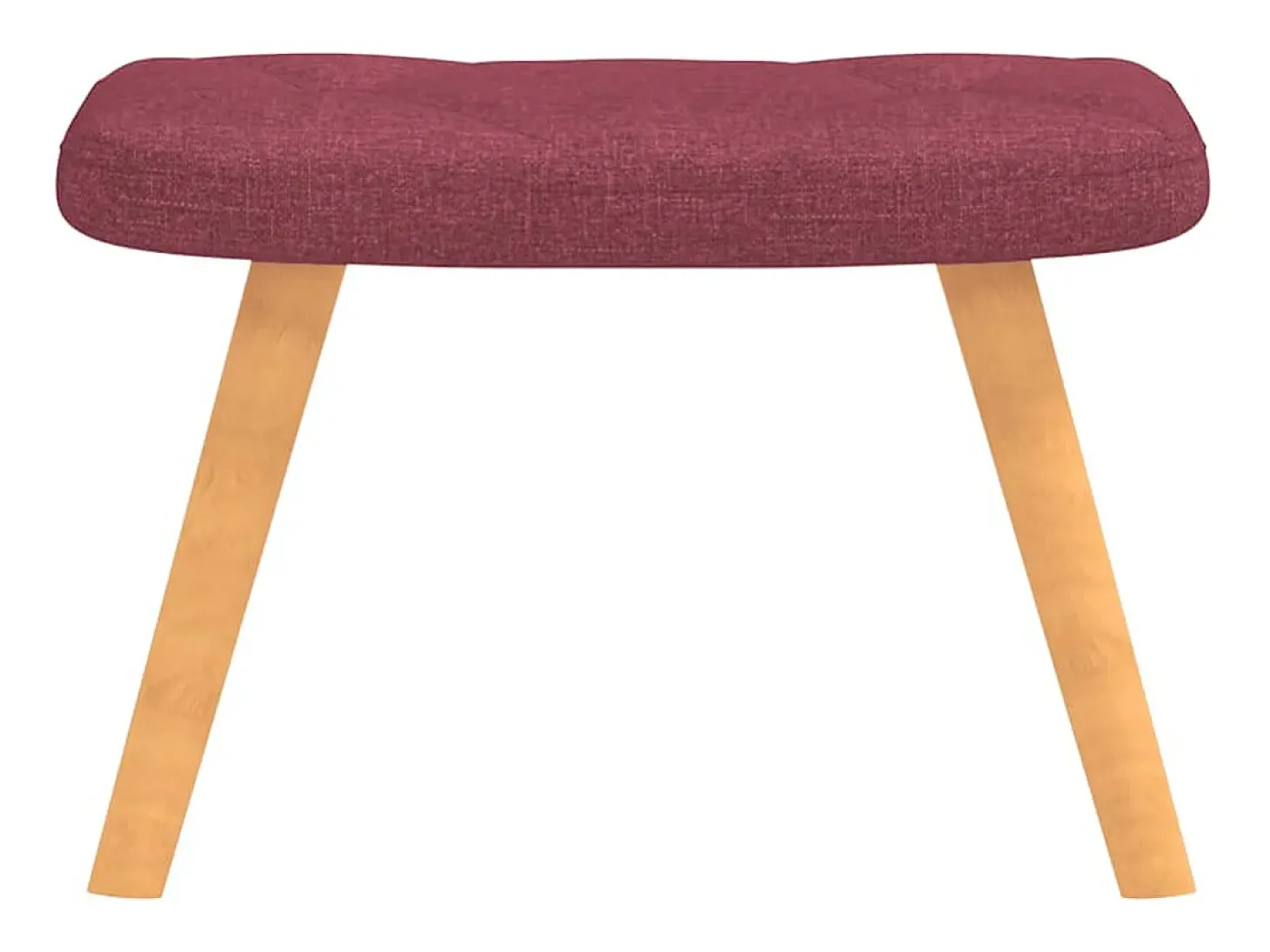 Poltrona | Cadeira Relax com banco tecido vermelho tinto SHL498099