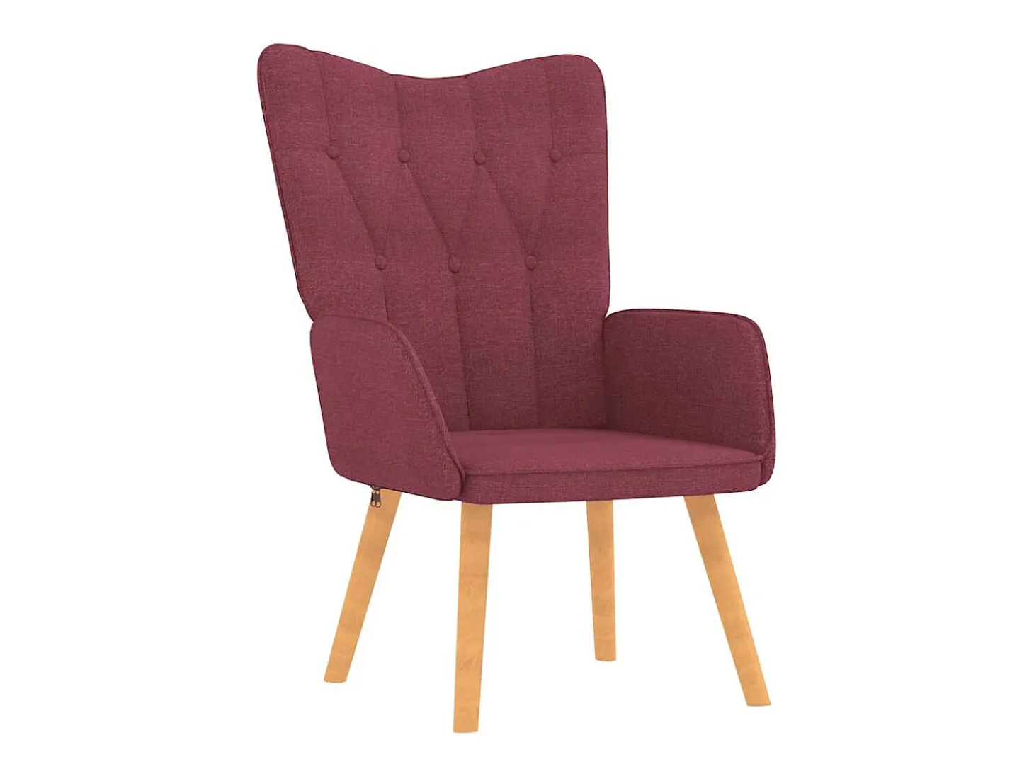 Poltrona | Cadeira Relax com banco tecido vermelho tinto SHL498099