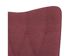 Poltrona | Cadeira Relax com banco tecido vermelho tinto SHL498099