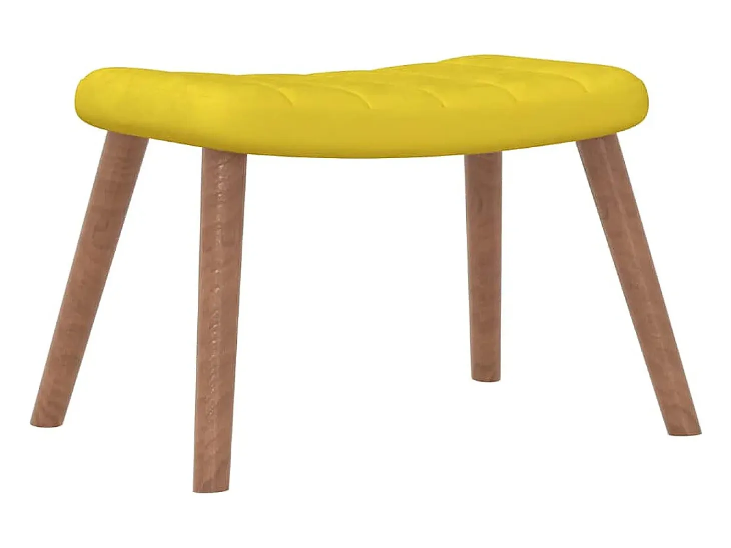 Poltrona | Cadeira Relax com banco veludo amarelo mostarda SHL461117