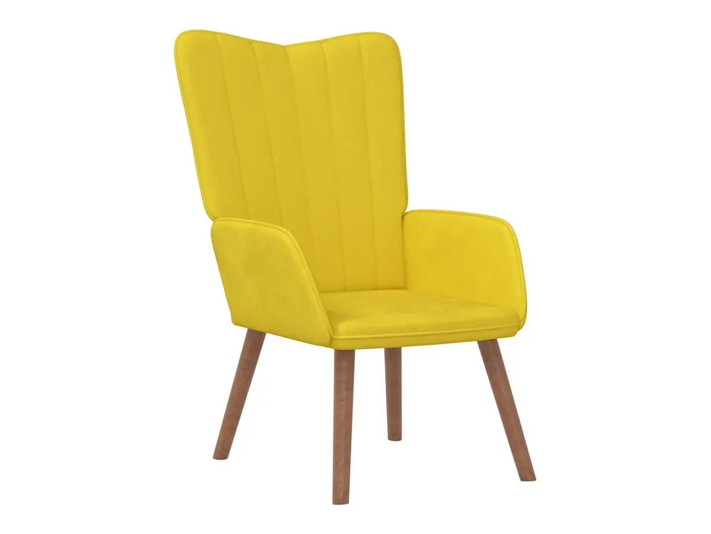 Poltrona | Cadeira Relax com banco veludo amarelo mostarda SHL461117