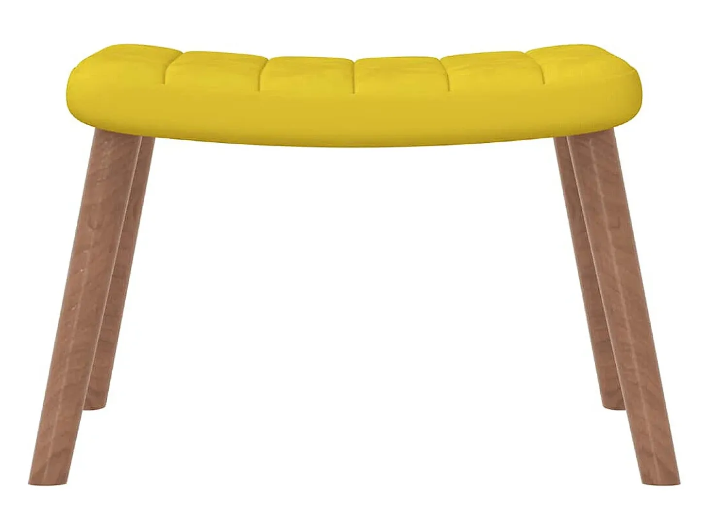 Poltrona | Cadeira Relax com banco veludo amarelo mostarda SHL461117