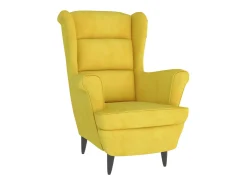 Poltrona | Cadeira Relax com banco veludo amarelo mostarda SHL732887