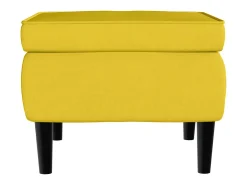 Poltrona | Cadeira Relax com banco veludo amarelo mostarda SHL732887