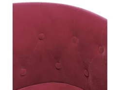 Poltrona | Cadeira Relax com apoio de pés veludo vermelho-tinto SHL792212