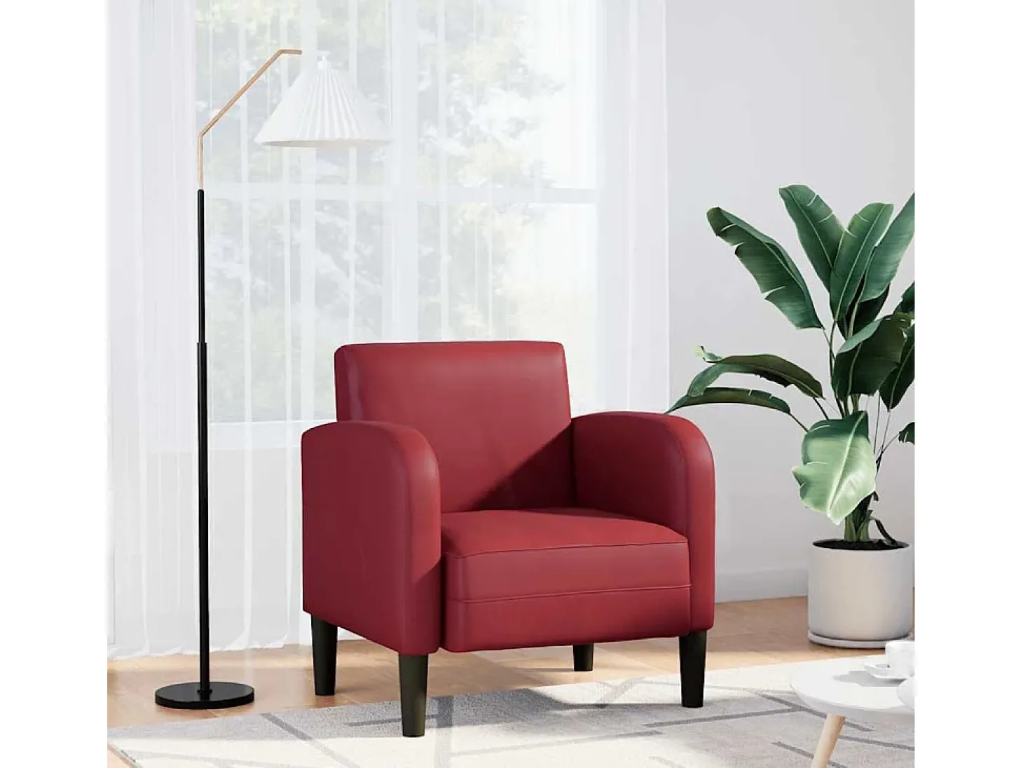 Poltrona | Cadeira Relax com apoios de braços 54 cm couro artificial SHL416327
