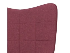 Poltrona | Cadeira Relax com banco tecido vermelho tinto SHL962287