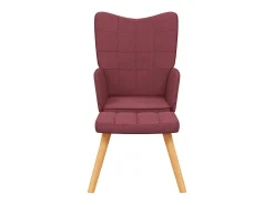 Poltrona | Cadeira Relax com banco tecido vermelho tinto SHL962287
