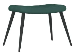 Poltrona | Cadeira Relax com banco veludo verde-escuro SHL687586