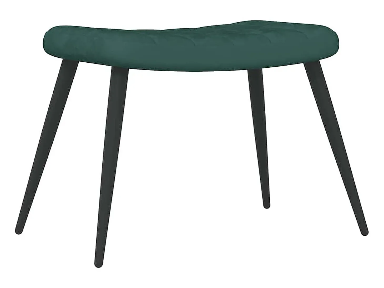 Poltrona | Cadeira Relax com banco veludo verde-escuro SHL687586