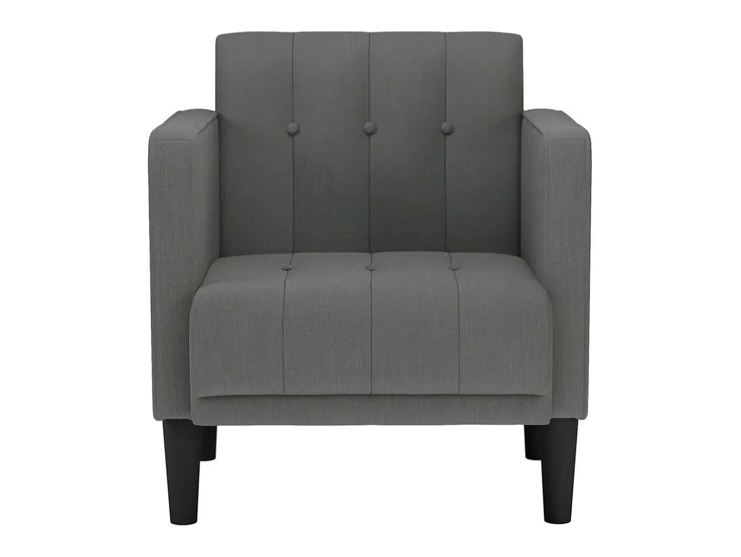 Poltrona | Cadeira Relax com apoio de braços 53 cm tecido cinzento-escuro SHL350621