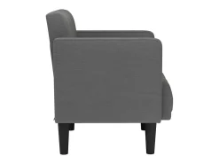 Poltrona | Cadeira Relax com apoio de braços 53 cm tecido cinzento-escuro SHL350621