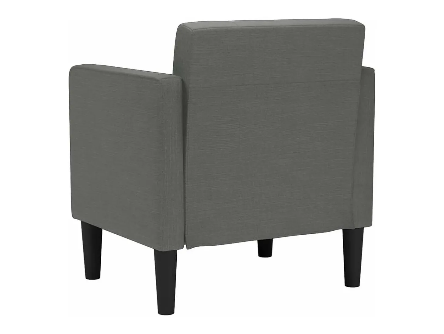 Poltrona | Cadeira Relax com apoio de braços 53 cm tecido cinzento-escuro SHL350621