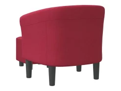 Poltrona | Cadeira Relax com apoio de pés tecido vermelho tinto SHL541672