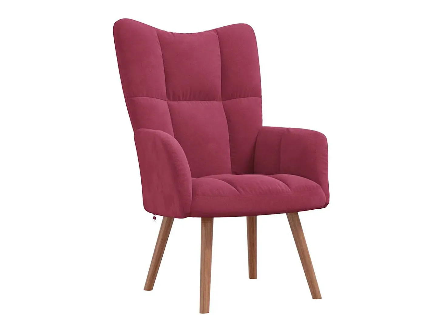 Poltrona | Cadeira Relax com banco veludo vermelho tinto SHL117822