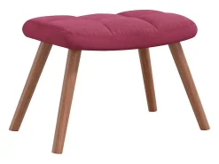 Poltrona | Cadeira Relax com banco veludo vermelho tinto SHL117822
