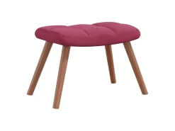 Poltrona | Cadeira Relax com banco veludo vermelho tinto SHL117822