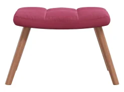 Poltrona | Cadeira Relax com banco veludo vermelho tinto SHL117822