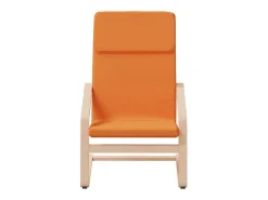 Poltrona | Cadeira Relax com apoio de pés tecido amarelo-escuro SHL859362