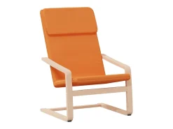 Poltrona | Cadeira Relax com apoio de pés tecido amarelo-escuro SHL859362