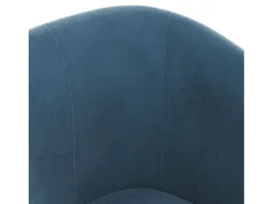 Poltrona | Cadeira Relax com apoio de pés veludo azul-escuro SHL502001