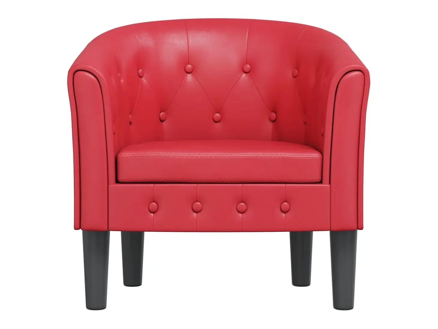 Poltrona | Cadeira Relax couro artificial vermelho SHL429825