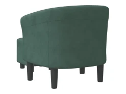 Poltrona | Cadeira Relax com apoio de pés veludo verde-escuro SHL776509