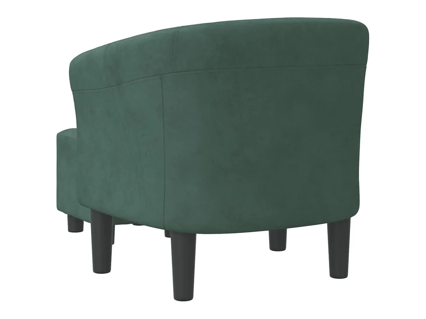 Poltrona | Cadeira Relax com apoio de pés veludo verde-escuro SHL776509