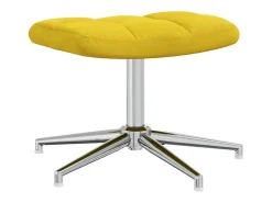 Poltrona | Cadeira Relax com banco veludo amarelo mostarda SHL129864