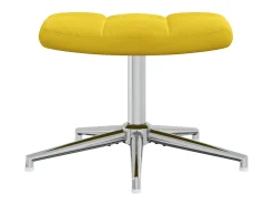 Poltrona | Cadeira Relax com banco veludo amarelo mostarda SHL129864