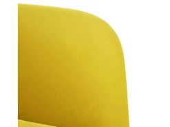 Poltrona | Cadeira Relax com apoio de braços 54 cm veludo amarelo SHL21645