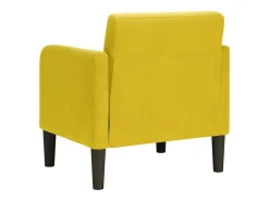 Poltrona | Cadeira Relax com apoio de braços 54 cm veludo amarelo SHL21645