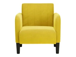 Poltrona | Cadeira Relax com apoio de braços 54 cm veludo amarelo SHL21645
