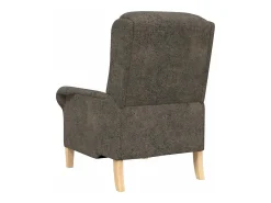 Poltrona | Cadeira Relax Cinzento escuro 76x94x102 cm Couro sintético SHL397749