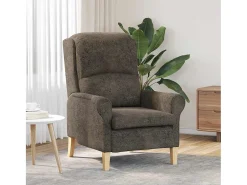 Poltrona | Cadeira Relax Cinzento escuro 76x94x102 cm Couro sintético SHL397749