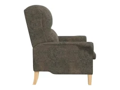 Poltrona | Cadeira Relax Cinzento escuro 76x94x102 cm Couro sintético SHL397749
