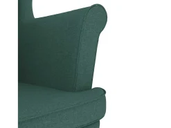 Poltrona | Cadeira Relax com apoio de braços 74x84x100 cm tecido verde-escuro SHL812546