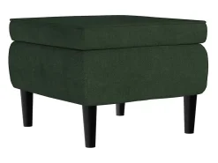 Poltrona | Cadeira Relax com banco veludo verde-escuro SHL450828