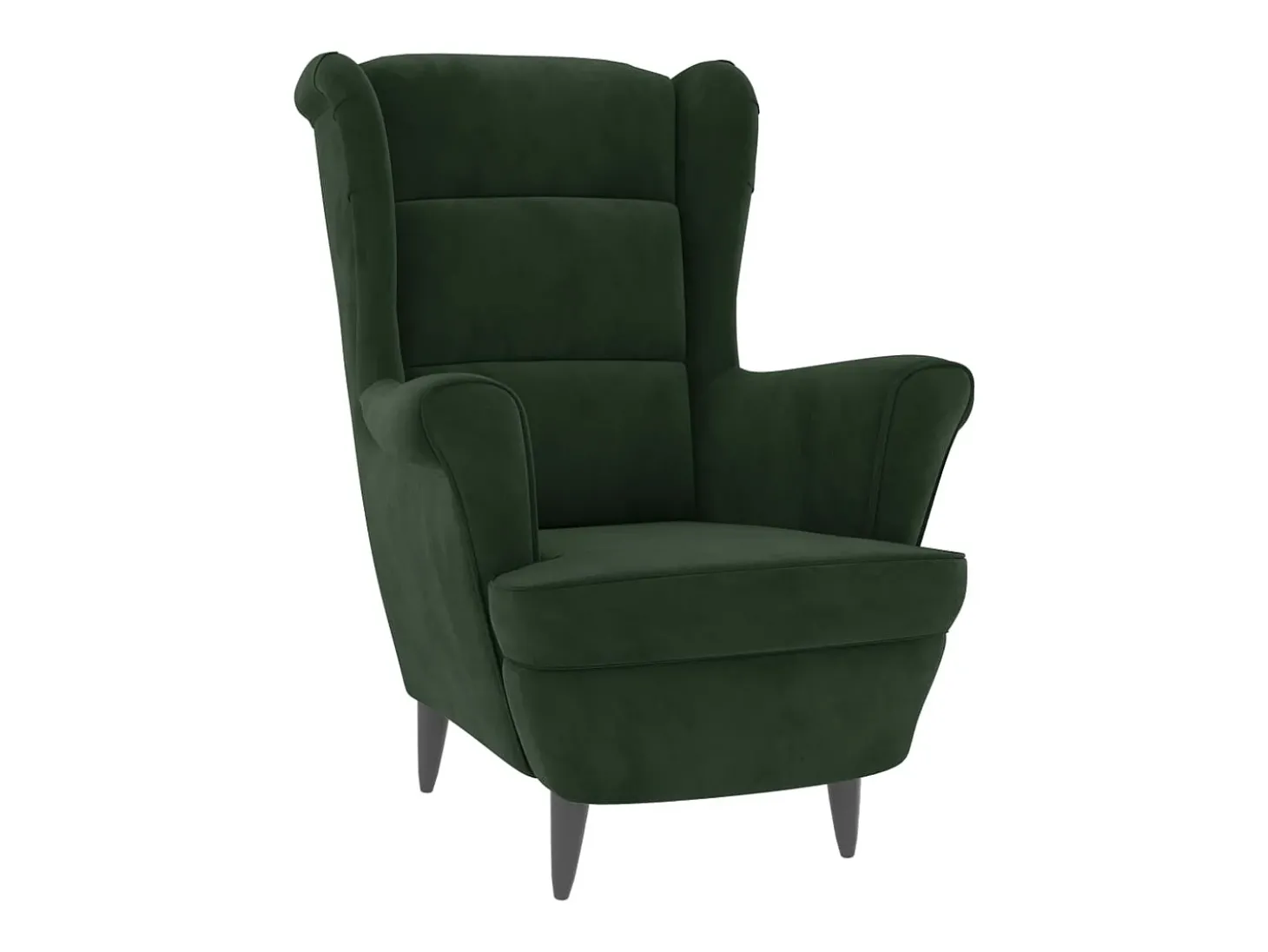 Poltrona | Cadeira Relax com banco veludo verde-escuro SHL450828