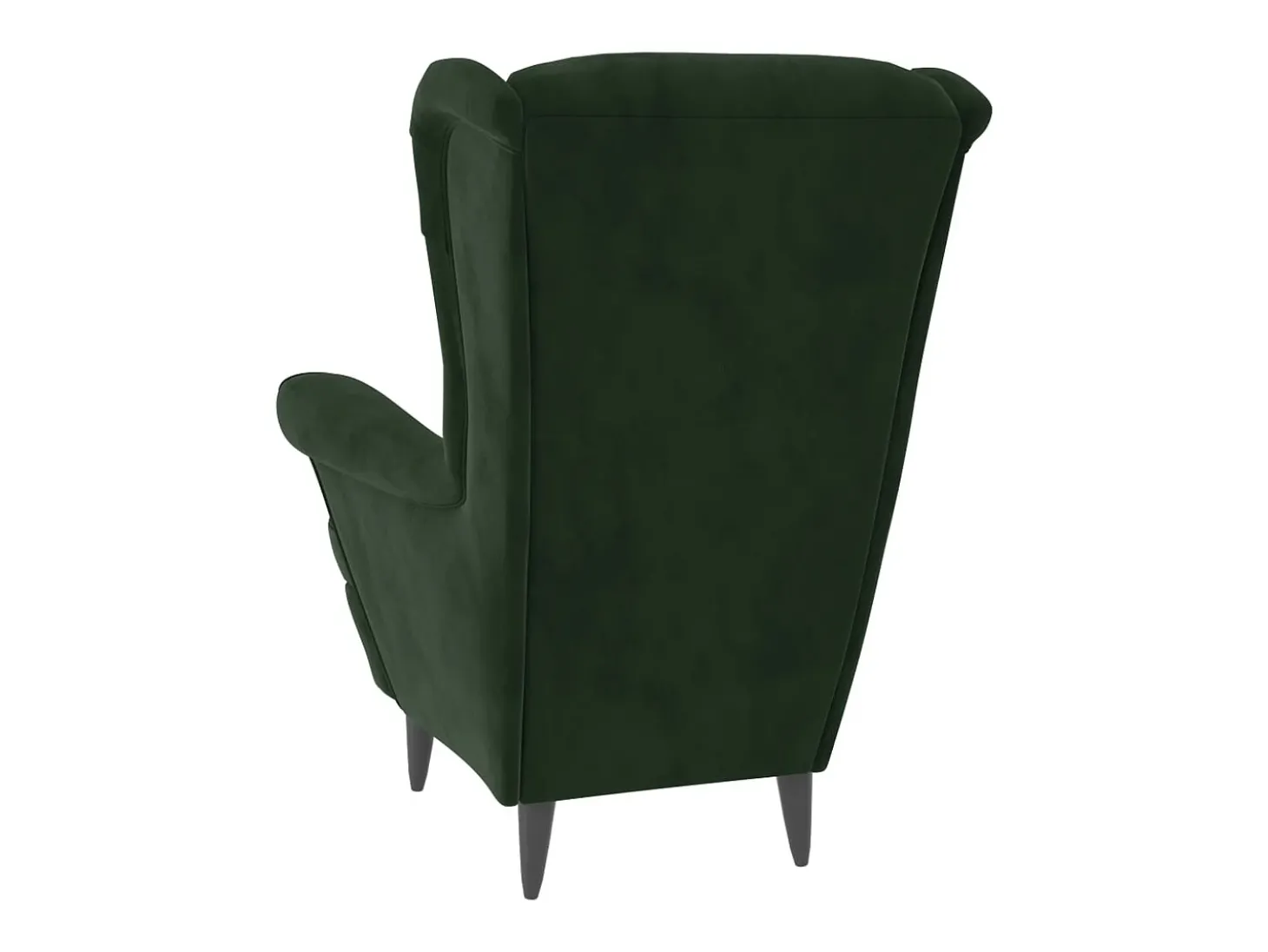 Poltrona | Cadeira Relax com banco veludo verde-escuro SHL450828