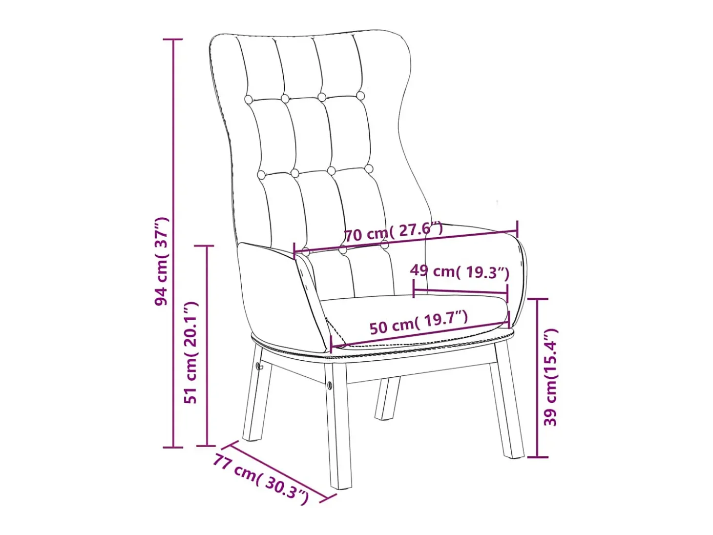 Poltrona | Cadeira Relax tecido cinzento-escuro SHL228628