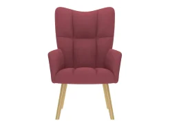 Poltrona | Cadeira Relax tecido vermelho tinto SHL172379
