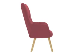 Poltrona | Cadeira Relax tecido vermelho tinto SHL172379