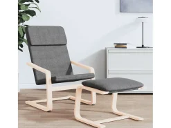 Poltrona | Cadeira Relax tecido cinzento-escuro SHL106752
